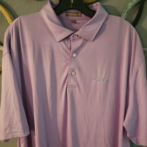 Peter Millar Summer Comfort Polo Shirt Desert Mountain Club Size XLarge